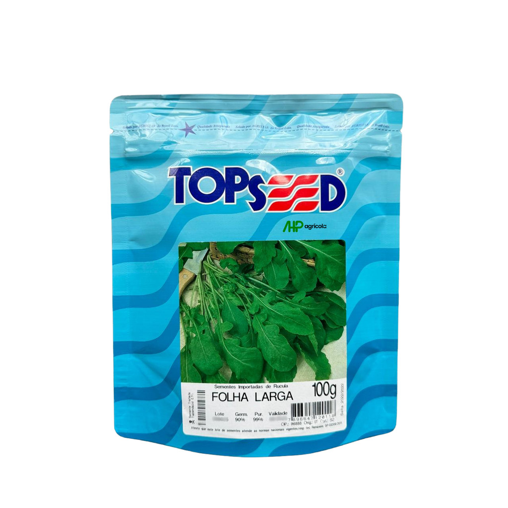 Sementes Rucula Folha Larga Topseed 100g | Shopee Brasil