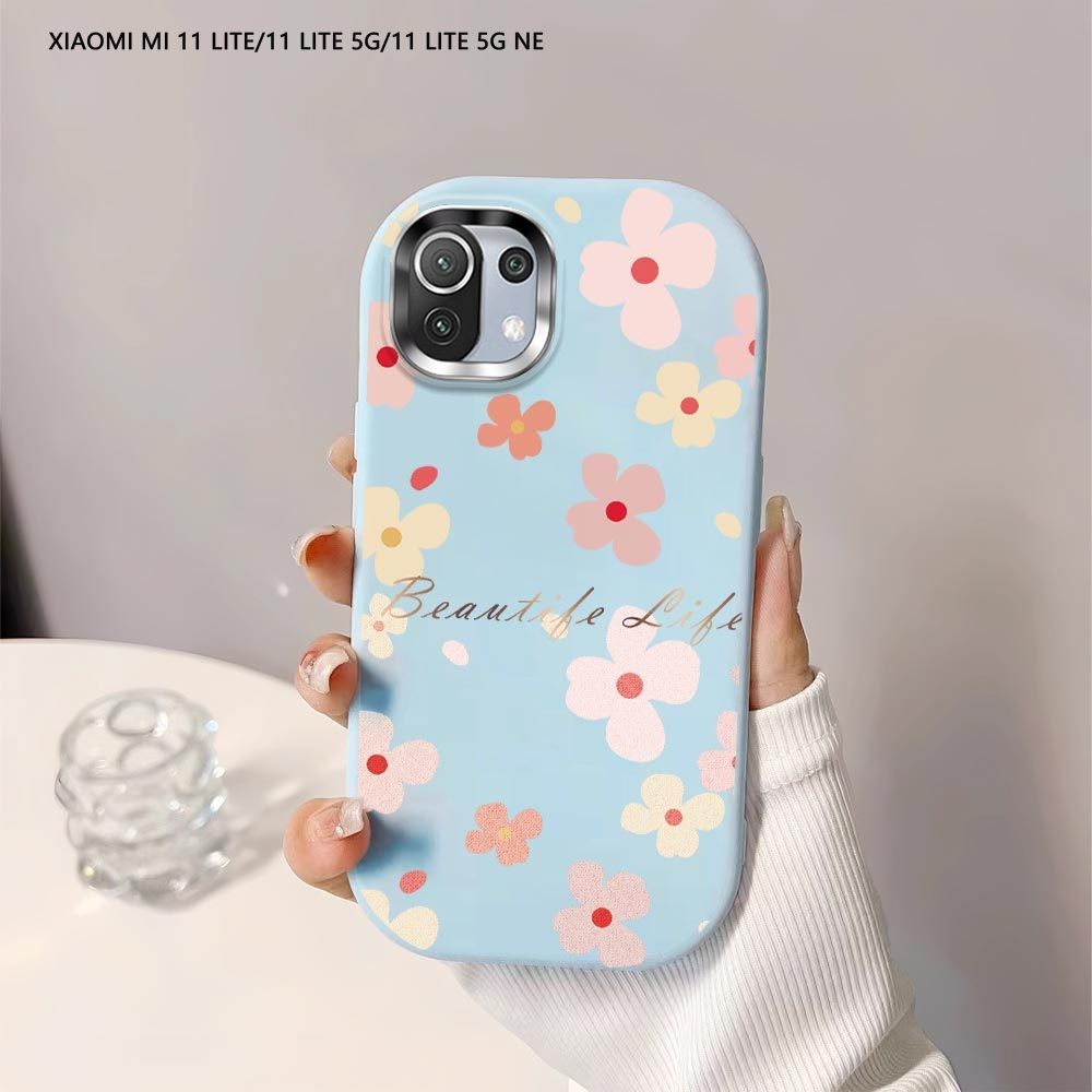 Softcase Para Xiaomi Mi 11 Lite NE 5G 13T Pro Lindas Flores Capa Traseira Caso Macio Original