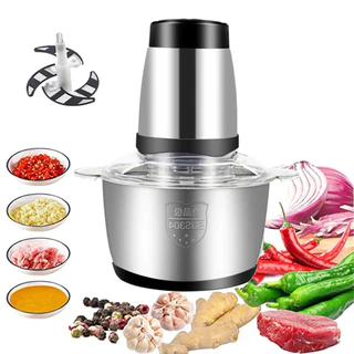 Picador De Alimentos Moedor De Carne Mixer Elétrica Processador Cozinha Casa Alho - 110v ou 220v