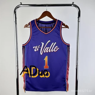 Regata Basquete 2023-24 Camisa Devin Booker #1 Purple City Edition Camisata Baloncesto Jersey