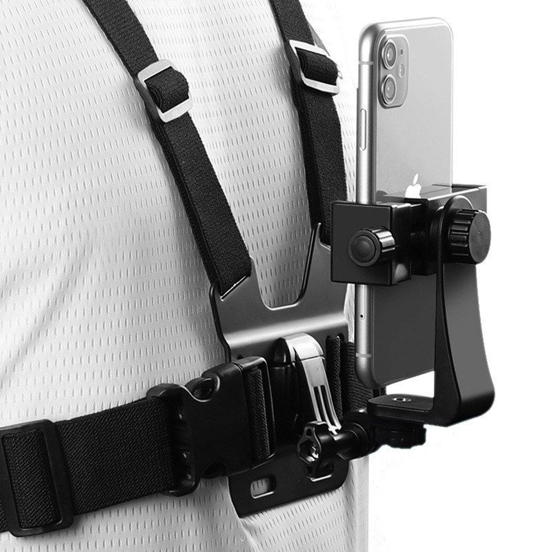 Suporte Cinta Peitoral Com Adaptador Para Celular E Gopro-VK-102