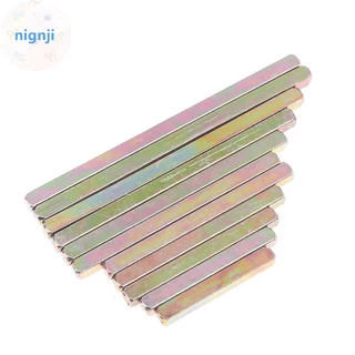 Nignji 2 Peças De Comprimento Lateral 8mm Fechadura De Porta Haste De Transmissão Corpo Quadrado Maçaneta De Ferro Biela