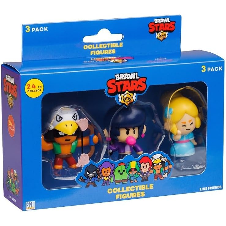 Bonecos do Brawl Stars Pack 3 Figuras Colecionáveis Envio Sortido ...