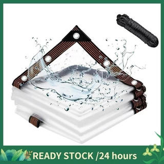 6,6x6,6 FT Lona De Transparente À Prova D'água Com Para Pátio , Cobrir O Acampamento Da Planta Henhouse Porch Canopy