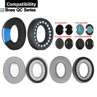 1 Par De Almofada De Gel Refrigerante Para Orelha Bose QC45 QC35 II QC25 QC15 QC2 AE2 Fone De Ouvido Esponja