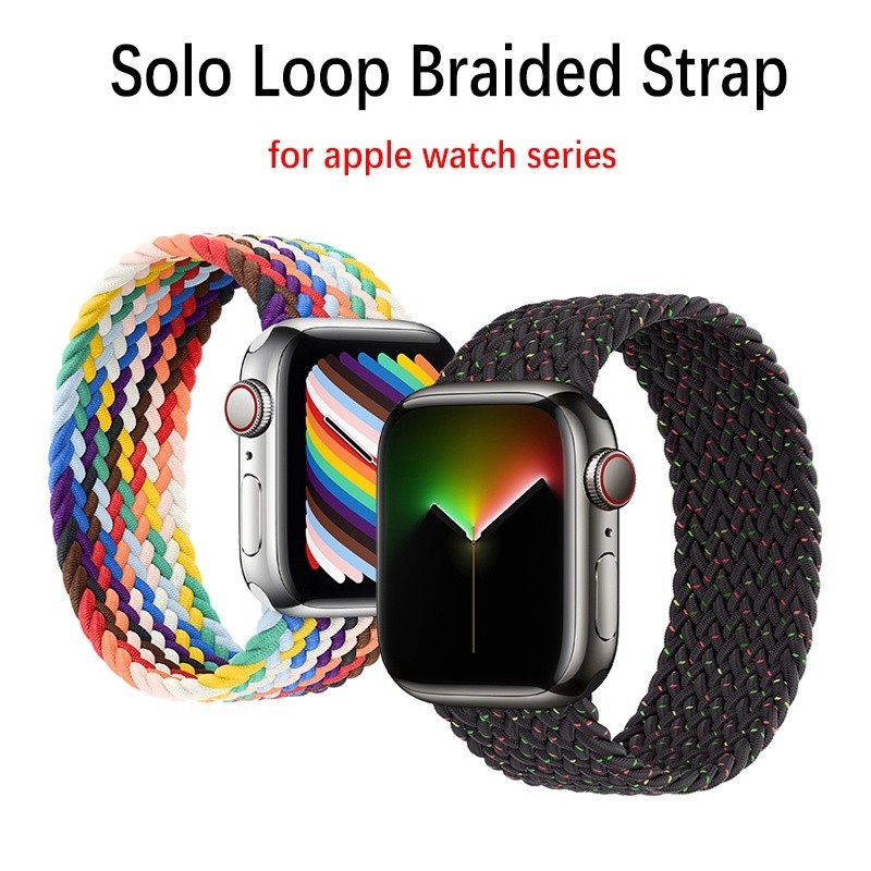 Pulseira De Nylon Para Smartwatch 38mm 40mm 41mm 42mm Relógio Inteligente 44mm 45mm 49mm De Substituição iWatch Series 1 2 3 4 5 6 7 8 9 SE Ultra