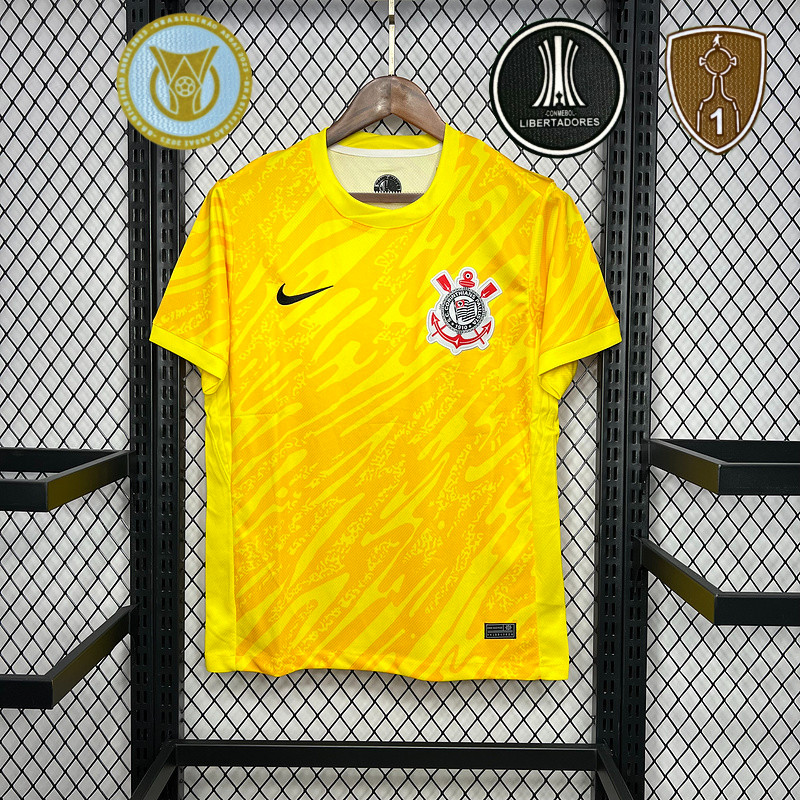 24-25 Colin Goalkeeper Camisa Amarela de Futebol Colin Goalkeeper