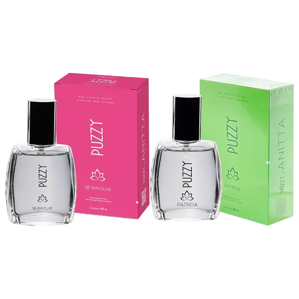 Kit 2 Perfumes Íntimo Puzzy Anitta - Se Envolve e Patroa | Shopee Brasil