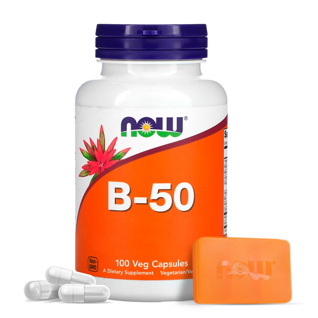 Vitamina B50 Now Foods Vitamina Complexo B 100Cáps Importado + Porta ...