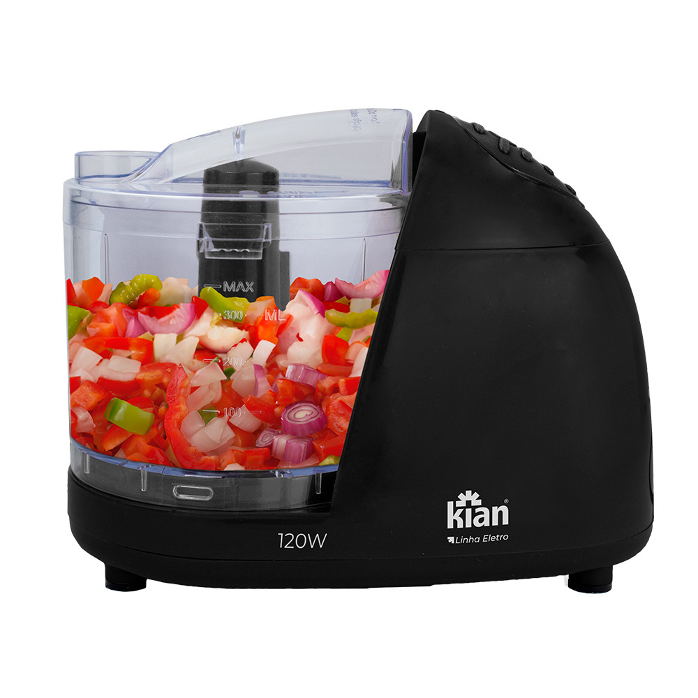 Mini Processador Kian Turbo 120W Preto