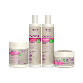 Apse Cachos Kit Shampoo, Condicionador, Máscara e Ativador - 4 Itens