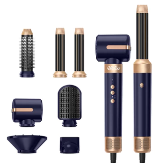 👍 UKLISS 👍 Cabelo UKLISS 7 Em 1 De Íon De Motor RPM Escova Secadora E Alisadora Modelador De Cachos