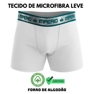 Kit 12 Cuecas Box Masculina Adulto Box Leve Tecido Microligth Forro Algodão