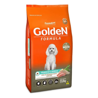 Ração Golden Formula Cachorro Adultos Pequeno Porte Frango Arroz 15kg Premium Especial Cães em Oferta na Shopee