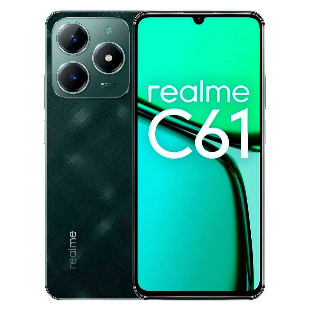 Celular Realme C61 resistente a água Desempenho Robusto e AI boost com NFC Anatel