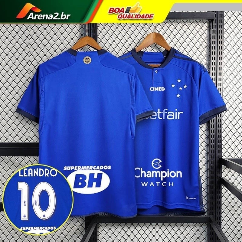 2023/24 Cruzeiro Casa Jersey Sponspor 4GG/4XL Camisa de futebol masculino