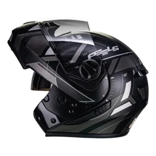 Capacete Moto Articulado Peels Urban Robocop Com Óculos Fumê Escamoteavel