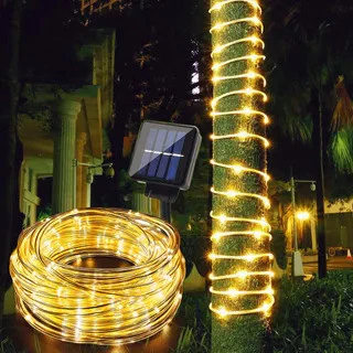 Luzes De Corda Led Solares 10m Mangueira À Prova D'água Decoração De Natal