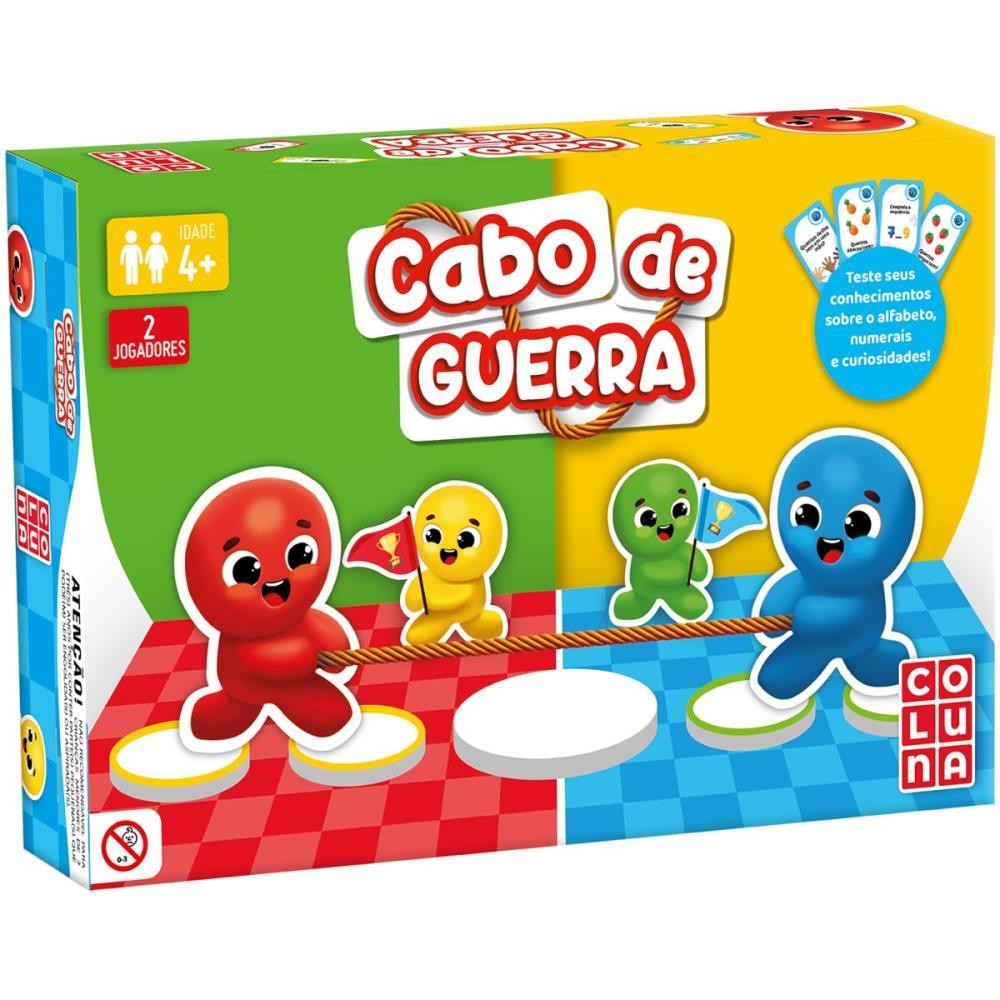 Jogo Cabo de Guerra Brinquedo Educativo de Tabuleiro para 2 Jogadores ...