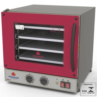 Forno Elétrico Progás Turbo Fast Oven Vermelho 4 Esteiras PRP-004 G2 127V P37640