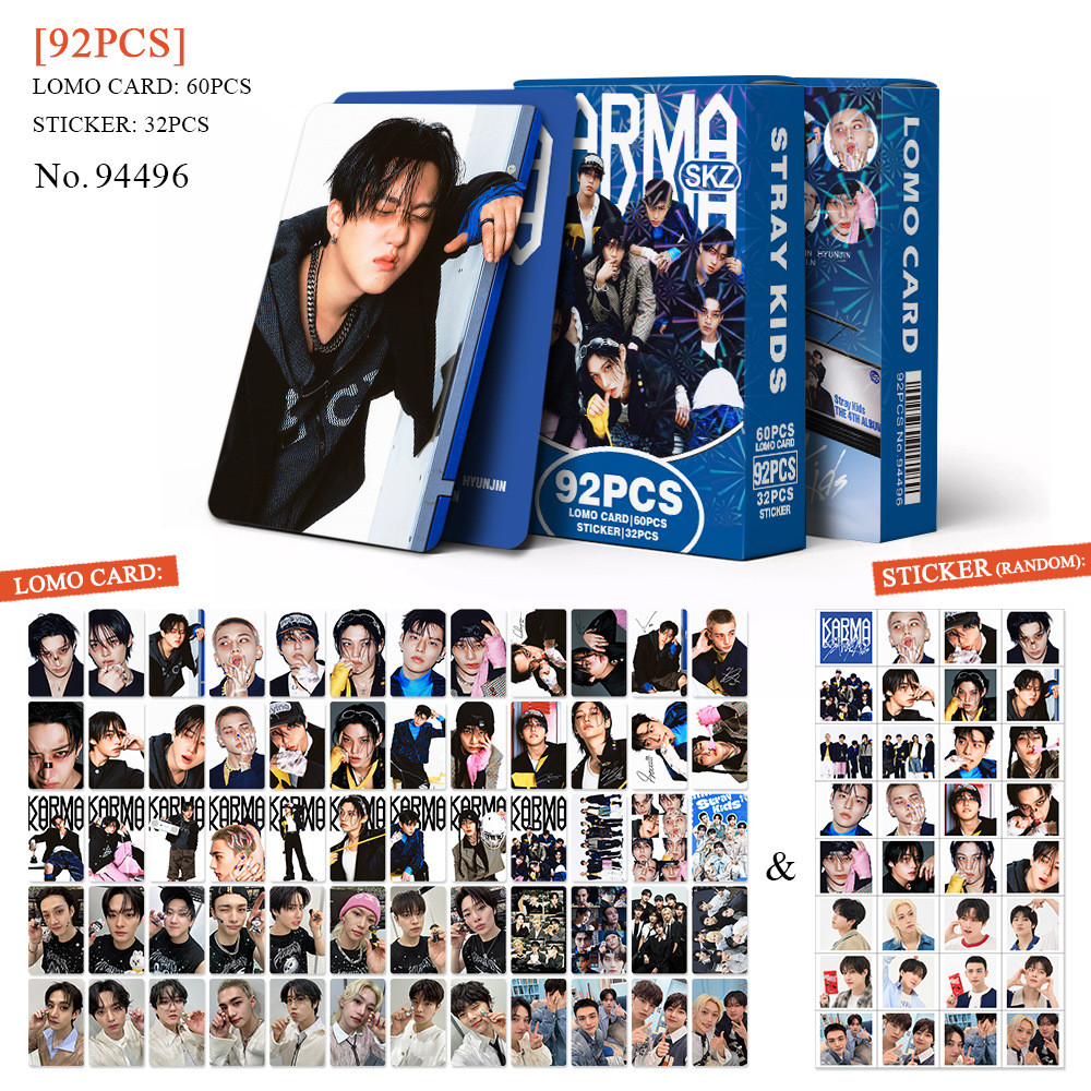 Stray kids プレリス KARMA fans トレカ 全員8枚 Stray Kids Karma Álbum Photocard Idol Colecionáveis Cartões De