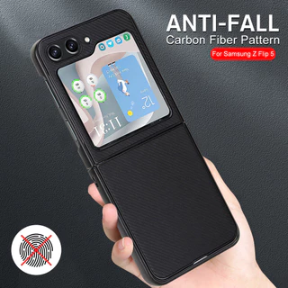 Para Samsung Galaxy Z Flip6 Capa De Couro Slim ZFlip6 ZFlip 6 Flip 6 5G 2024 Suporte Funda À Prova De Choque Carregador Sem Fio