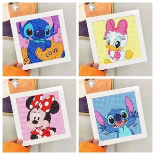Kit De Pintura Com Diamante Para Crianças Moldura Arte