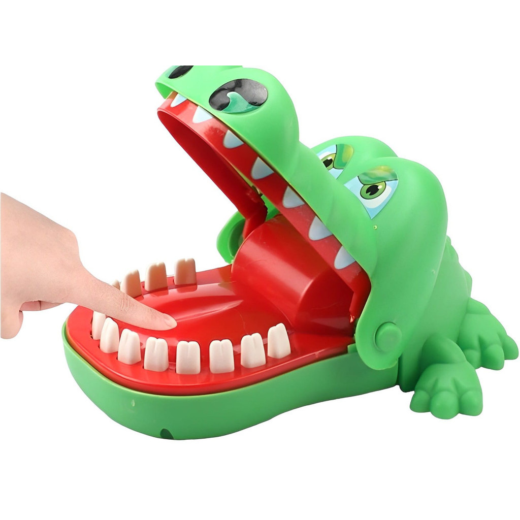 Brinquedo Infantil Interativo Jacaré Crocodilo Acerte o Dente Jogo ...