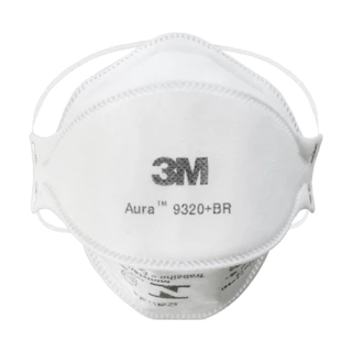 Máscara Descartável Aura 9320+BR PFF2 Branca 3M