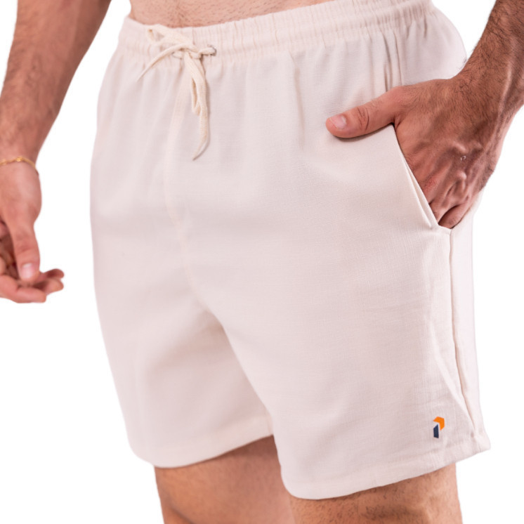 Shorts Linho Mauricinho Masculino Bermuda Praia Verão