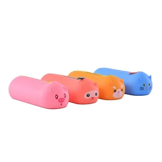 Estojo de Silicone Cute Animals 19,5x6CM em Oferta na Shopee