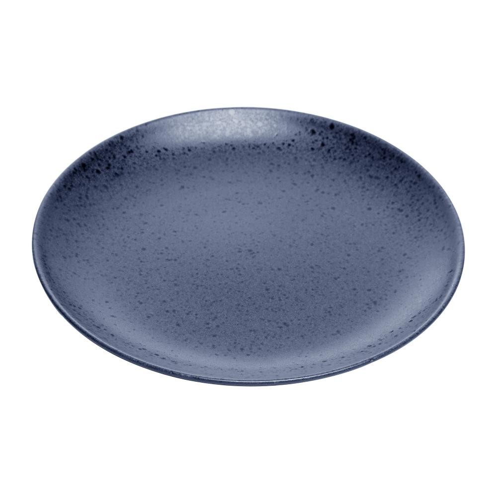 Prato de Sobremesa Wolff Mist de Cerâmica Azul Matte 21cm