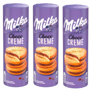 3X BISCOITOS DELICIOSOS BOLACHA MILKA CHOCO CREME 260G