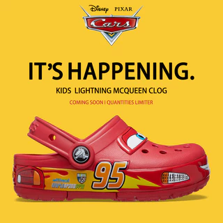 ✨Crocs KIDS DISNEY E PIXAR CARS Luz MCQUEEN CLOG # 209381