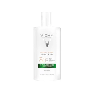 Vichy Capital Soleil UV-Clear sem Cor Protetor Solar Facial FPS 60 40g em Oferta na Shopee