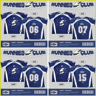 NewJeans BUNNIES CLUB Número 06 07 08 15 22 Cosplay Pano 3D Camiseta De Verão Anime Manga Curta Top