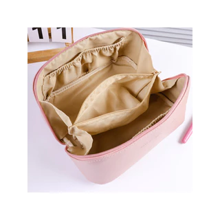 Saco Cosmético De Couro PU Feminino De Grande Capacidade INS Portátil Viagem Cosméticos, HZB01