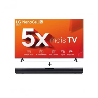 Combo Smart TV LG NanoCell AI NANO80 4K de 75" + Soundbar LG SQC1