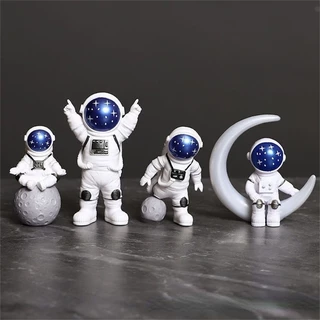 4 Pçs/set Astronauta Imagem Espaço Brinquedo De Plástico Educação desktop Modelo De Decoração De Bolo Para Casa Das Crianças em Oferta na Shopee