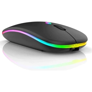 Mouse Wireless LED 1600 Dpi 3 Botões Preto LehMox LEY-180