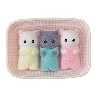 Bonecos Sylvanian Families – Trigêmeos Gato Persa N-109, 3+ Direto do Japão