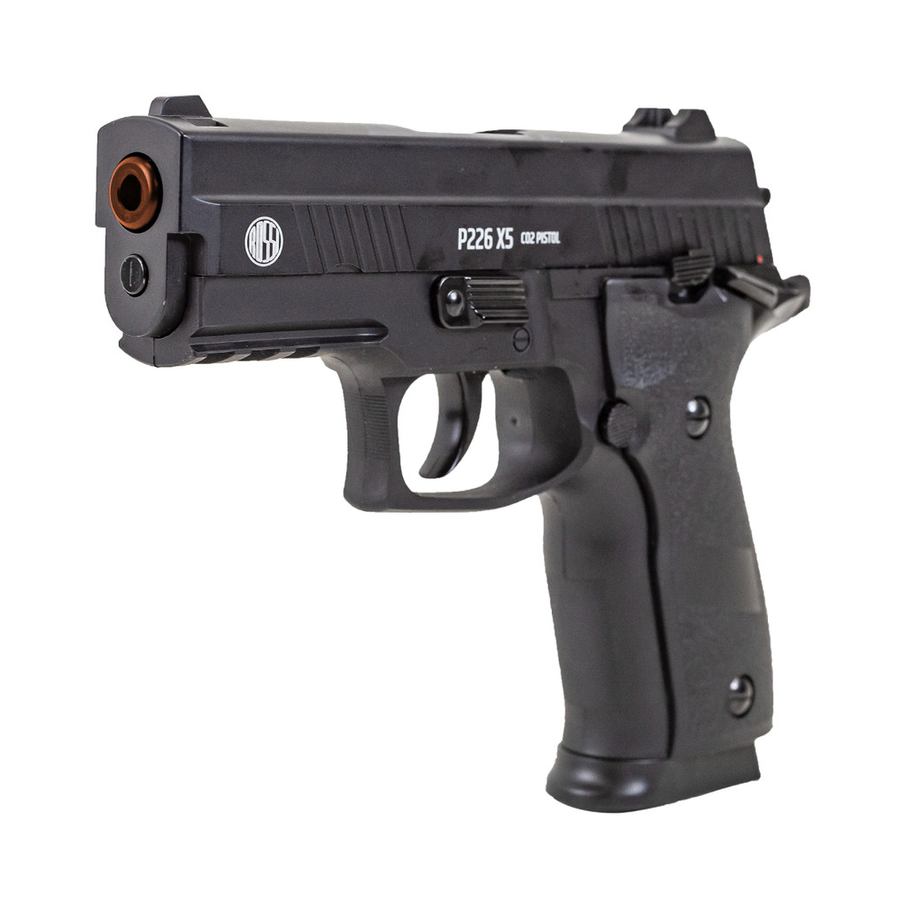Pistola Co2 Airgun Rossi P226 X-5 4.5mm Blowback, Kit Maleta