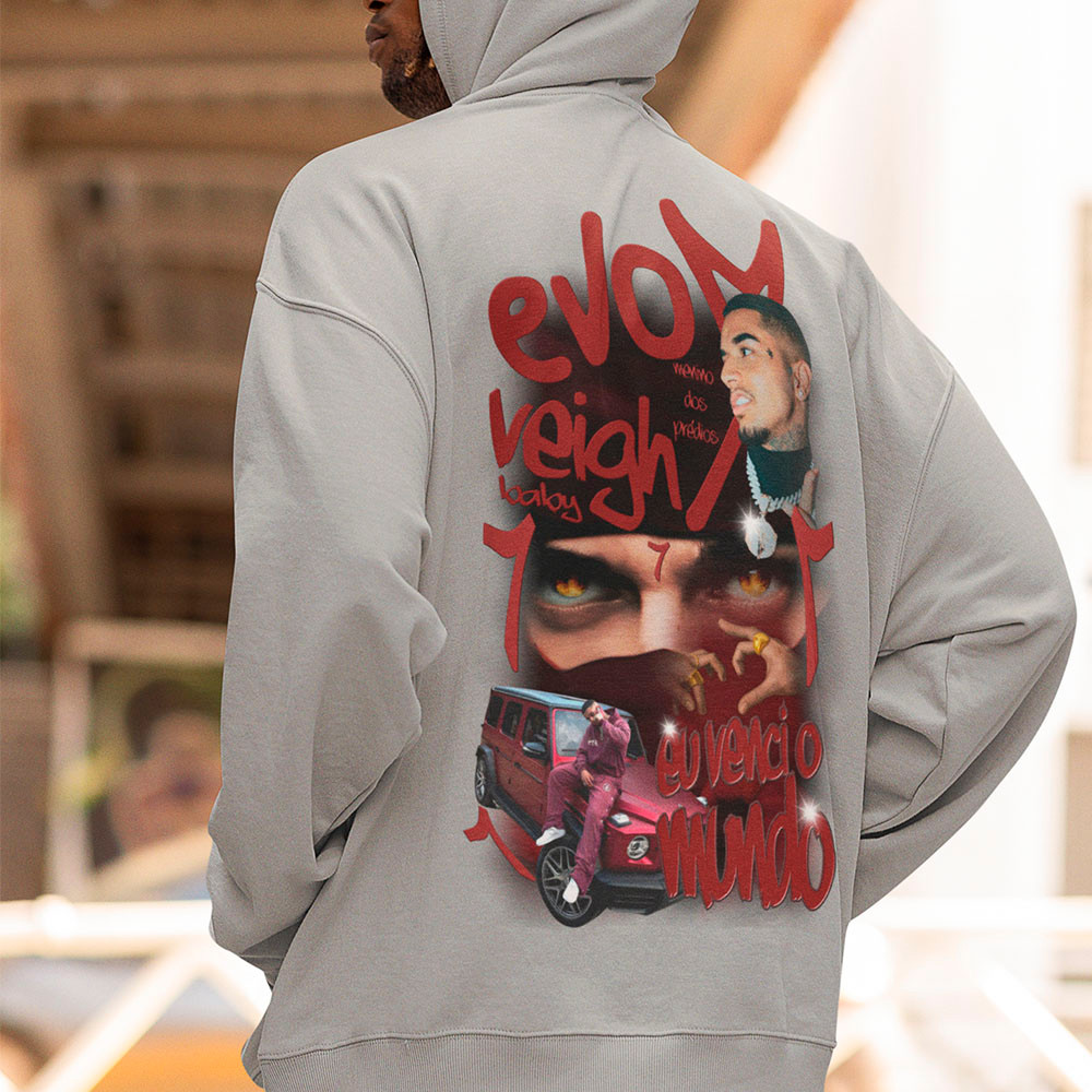 Moletom Cantor Thiago Veigh Álbum Evom Eu Venci O Mundo Blusa De