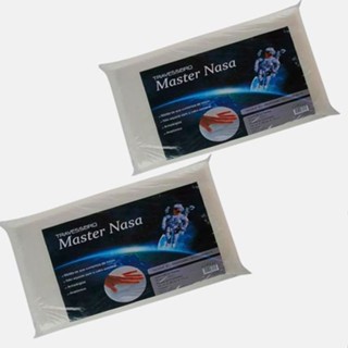 Par de Travesseiros Nasa Viscoelástico Original – Conforto e Proteção Antialérgica