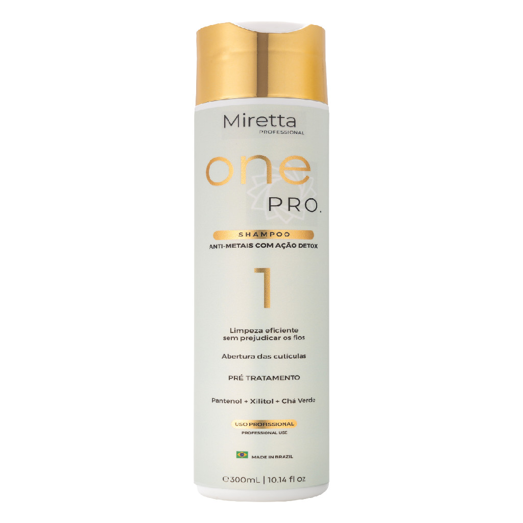 Shampoo Miretta Professional - Anti Metais + Detox