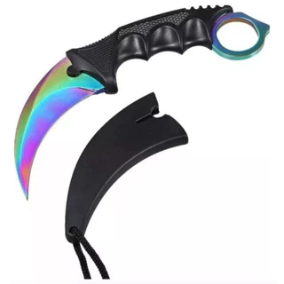 Faca Karambit Cs Go Multi-color Hawk -combate Tática -afiad