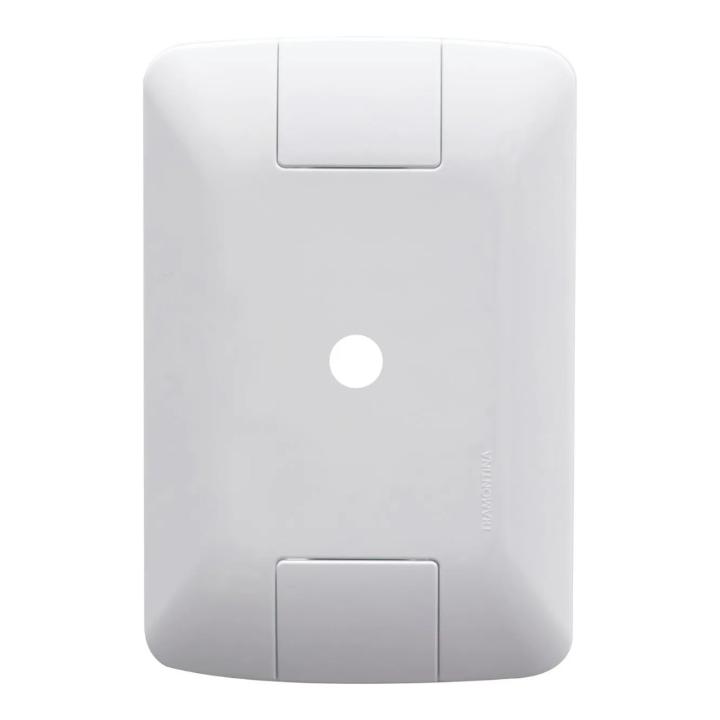 Espelho Placa 4x2 Tampa Furo Tomada Branco Aria Tramontina | Shopee Brasil