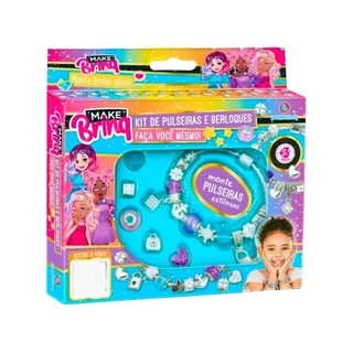 Brinquedo Kit Pulseira Miçangas Berloques Joias Infantil Menina Polibrinq - MK24