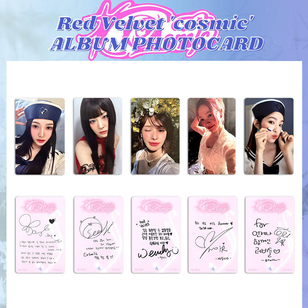 5pcs/set Red Velvet Cosmic Lomo Cards Irene Seulgi Wendy Joy Yeri