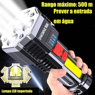 LED Recarregável Lamn 5Core Super Brilhante Multifuncional Com Visor E Refletor De Bateria